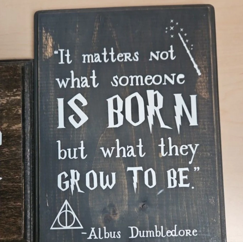 2‎ Wood Harry Potter Plaques